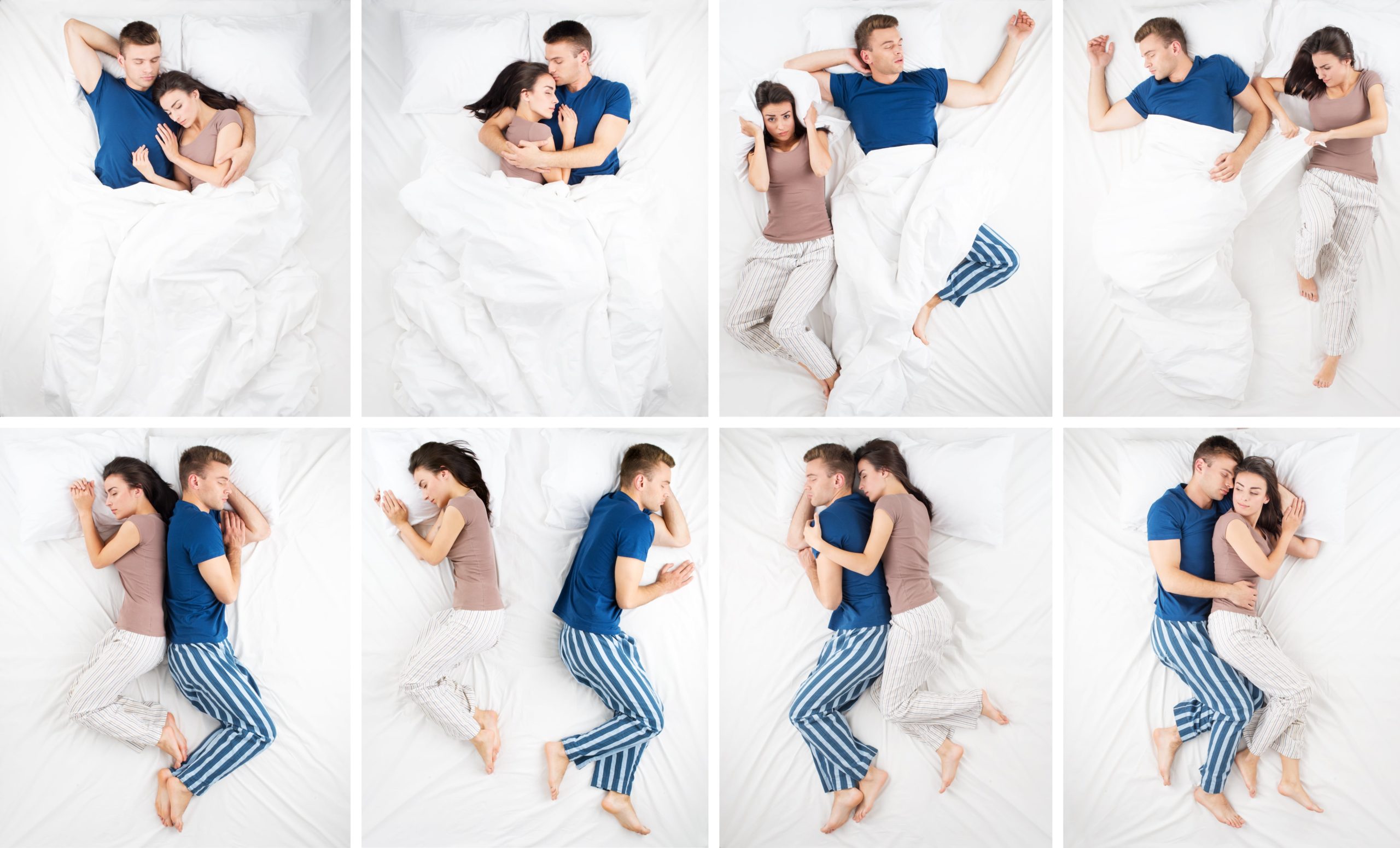 Significado de las posturas al dormir en pareja